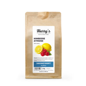 Aromatisierter Kaffee Himbeere Zitrone