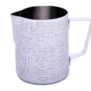 Milchkännchen 590ml weiß Text Milk