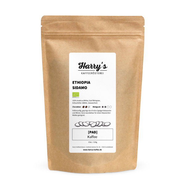 Kaffeepads Ethiopia Sidamo Bio
